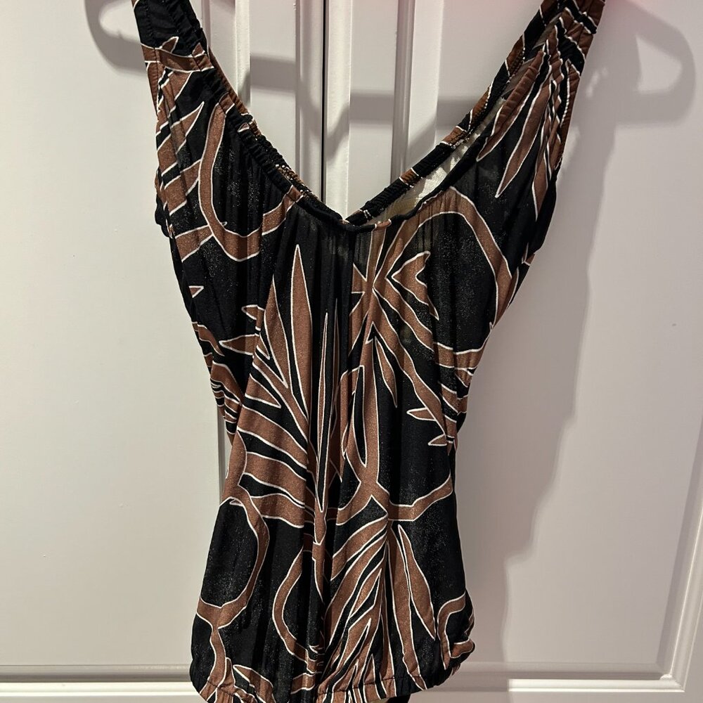 Black and Brown Swimsuit